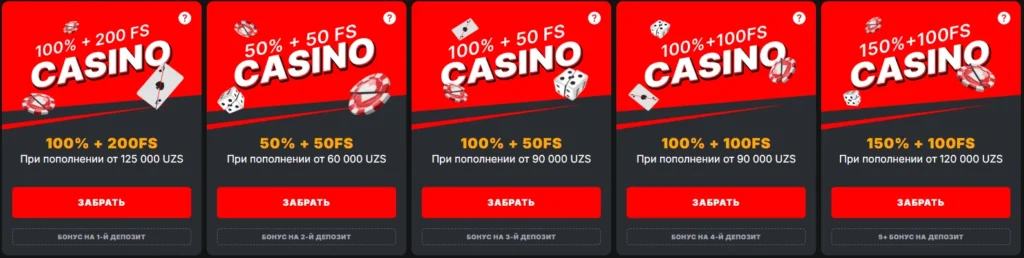 Бонусы Banzai Bet